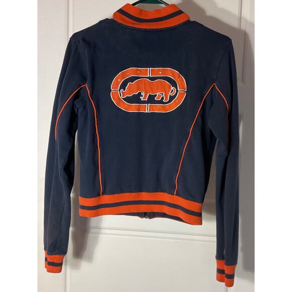 Eckored Blue Orange Vintage Zip Pockets Rhino Logo Track Jacket S - Picture 3 of 7